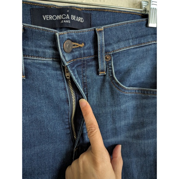 Veronica Beard Beverly jeans size 28 high-rise skinny flare denim $298 - Picture 5 of 8